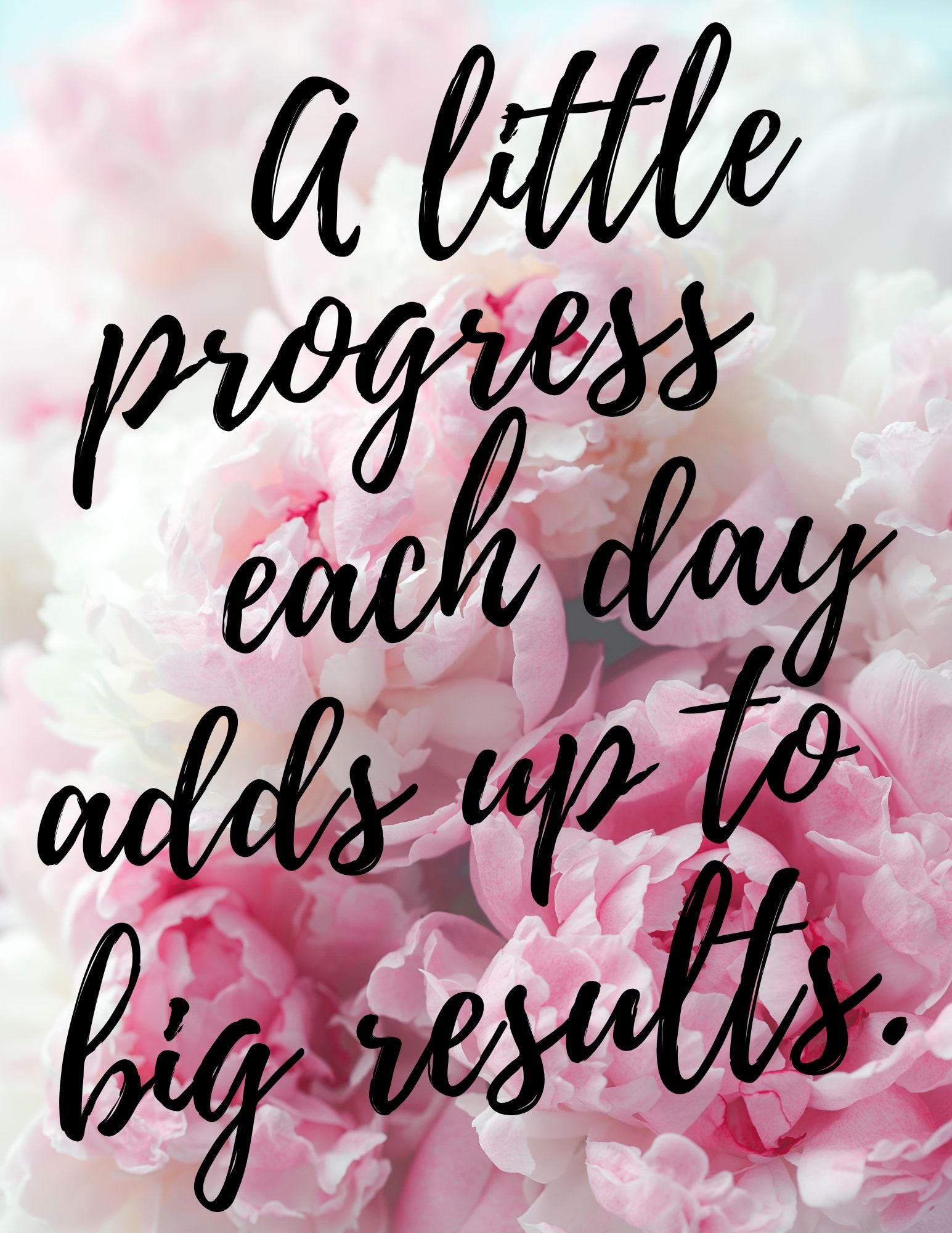 Motivational Poster "A Little Progress"